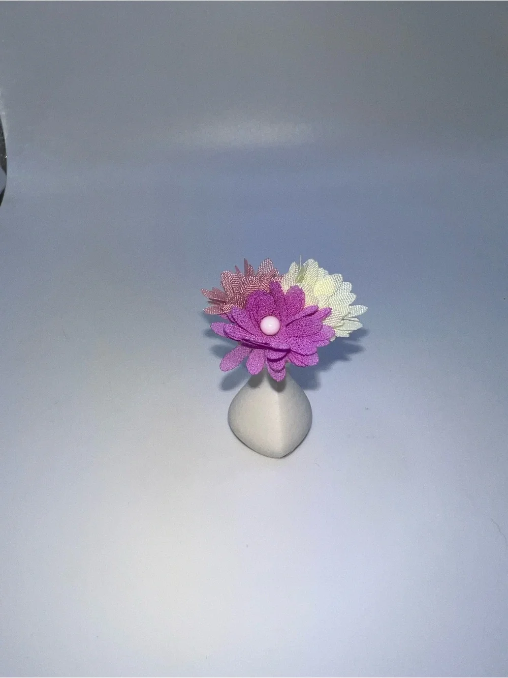 Miniature dollhouse floral decor